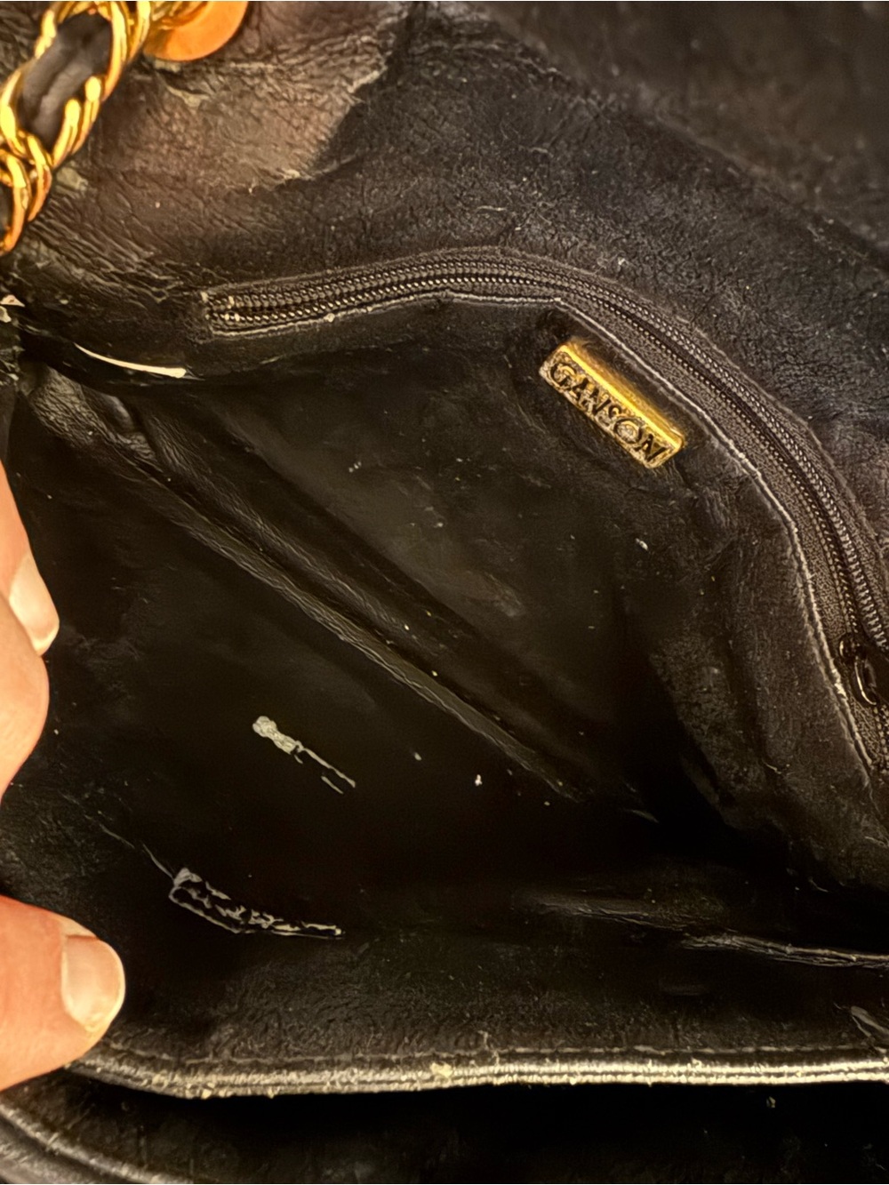Vintage Ganson Leather Quilted Flap Bag - Picture 7 of 8